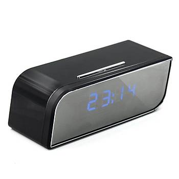 1080P Mini HD WiFi IP Kamera Saat Alarm Gece Gr Hareket Alglama DV DVR 