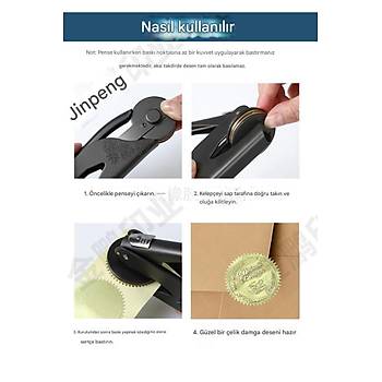 So�uk M�h�r Kabartma Damga �elik Bask� Presi Lastik Sap Rosegold