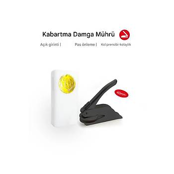 Souk Mhr Kabartma Damga elik Bask Presi Gun Black Antrasit