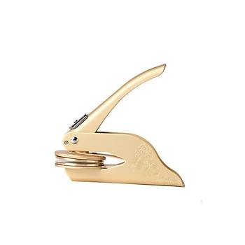 So�uk M�h�r Kabartma Damga �elik Bask� Presi Desenli Gold