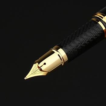 Orijinal Picasso 917 Dolma Kalem Parlak Siyah ve Gold Kolay High-end