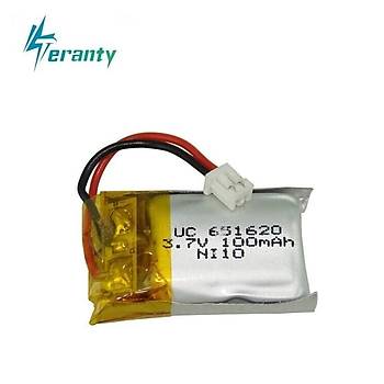 Lipo Pil 3.7V 100mAh Helikopter Drone Oyuncak Bataryası