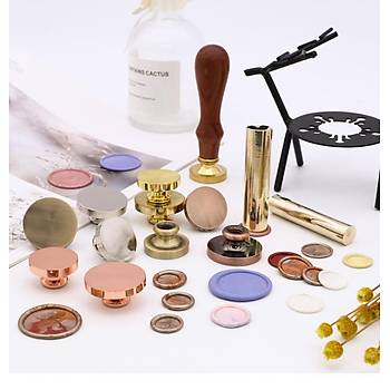 Bo� Mum M�h�r Bronz Damga Kafas� Yuvarlak 30mm Bronz