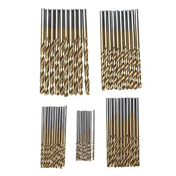 Titanyum Kaplama HSS Matkap Ucu 50 Adet Set Yüksek Kaliteli 1 /1.5 /2 /2.5/3mm 