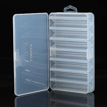 Sahte Balık Yem Muhafaza Plastik Kutu Çift Taraflı 14 Bölmeli 21 * 11,5 * 3.6 cm