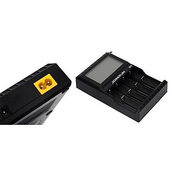Akıllı Pil Şarj LCD Ekran li-ion 18650 14500 16340 26650 AAA AA DC 12V Joinrun S4