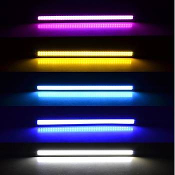 Ultra Parlak Cob Led G�nd�z Farlar� DC 12V 17cm Su ge�irmez 2 Adet Set Sis Lamba