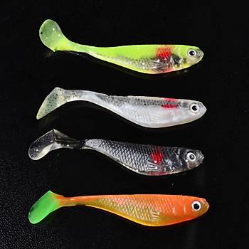 PROFISHER 4 l Simli Silikon T Kuyruk Yem 9,1cm 4,44gr