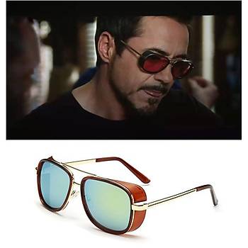 Tony Stark Iron Man Matsuda UV 400 Gne Gzl G14 Siyah Lens