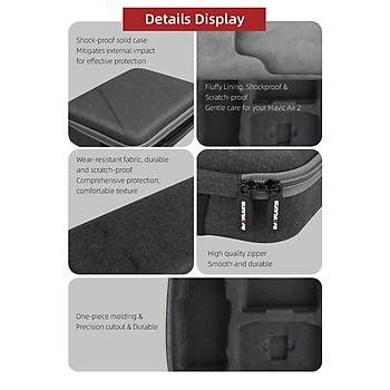 DJI Mavic Air 2 Drone ve Kumanda İçin Omuz Askılı Taşıma Çantası
