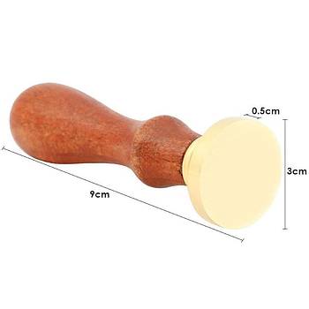 Eritme Balmumu M�hr� Damga 30mm Yuvarlak Bo� Bak�r Kafa + G�la�ac� Kol  