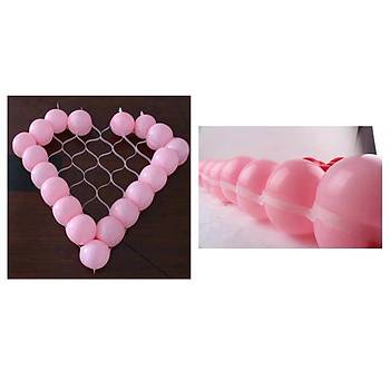 Kalp Balon Organizer Kelepçe Çoklu Balon Dekor