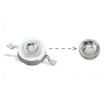 3W UV Boncuk Power Led 380-385nm 700 mAh Ø 8mm 3.2-3.4V 
