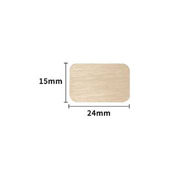 Mühürcüm Mühür Mumu Damga Yumuşak Kenar Dikdörtgen Kumlu Boş Pirinç Kafa + Ahşap Sap R5799XC15