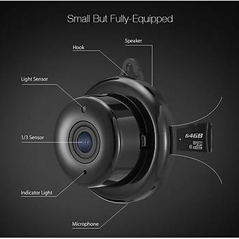 Akýllý Ev Güvenlik 720P WiFi IP Kamera 2.1mm Lens Hareket Sensörü Alarm Onvif 