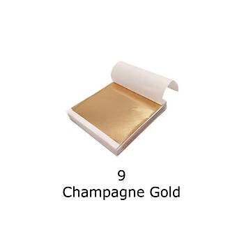 Varak Kaplama Yaprak Metalik Folyo mitasyon 9x9cm 10lu Paket 9 Rose Gold R5799F-9