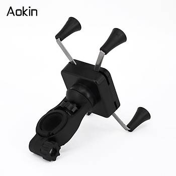 Motorsiklet Bisiklet Telefon GPS Tutucu 360 Derece Dnen X-Kavrama Kelepe