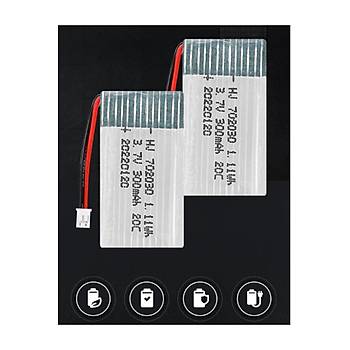 Lipo Pil 3.7V 250mAh 20C Dron ve RC Model Bataryası HX2.54 Soket