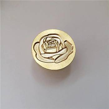 Mektup Damga Mühürü Blooming Rose + 30 Mühür Mumu + Eritme Kaşığı
