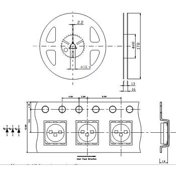 UV Boncuk LED 5050 395nm 400mm Para Dedektr 10 Adet