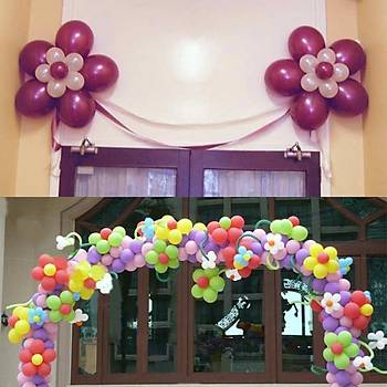 Çiçek Balon Organizer Kelepçe Çoklu Balon Dekor