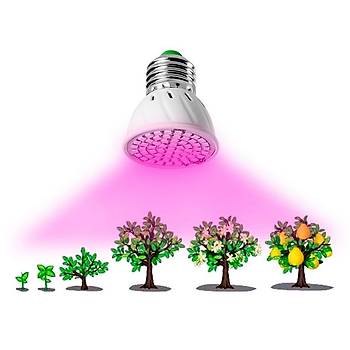Tam Spektrum 60 Led Bitki iek Bytme Hidroponik Aydnlatma 