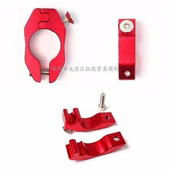 Motorsiklet Bisiklet Gidon CNC Alüminyum Alaşımlı Telefon Çerçeve Stand Siyah