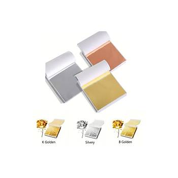 Varak Kaplama Yaprak Metalik Folyo 9x9cm 10lu Paket 14 Light Fragrant Silver R5799F-14