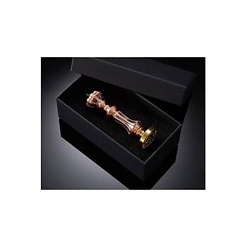 Mum Mhr Damga Kolu Premium Metal Kraliyet Tac Antik Bakr