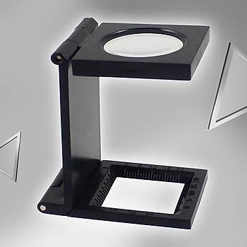 10X Lp Akrilik Lens 28mm lekli Tekstil Optik Katlanabilir Byte Lupa