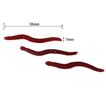 PROFISHER 200 Adet Yapay Yumuşak Silikon Yem 3,5 cm