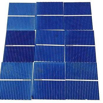 Polikristal Silikon Fotovoltaik Güneþ Paneli Modülü 39x26mm 100 adet