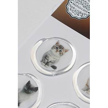 M�h�rc�m 12 Adet Haz�r Kendinden Yap��kanl� Gelin Damat Davetiye Sticker M�h�r KYSM115