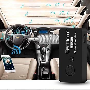Araç Kablosuz Stereo Ses Alýcý Verici Adaptörü Bluetooth 4.1 A2DP 3.5mm