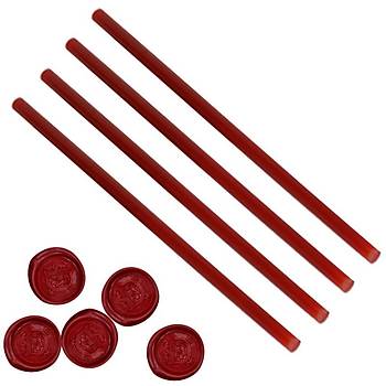 Mhr Mumu ubuk Scak Tutkal 11mm x 30cm 4 l Krmz Renk