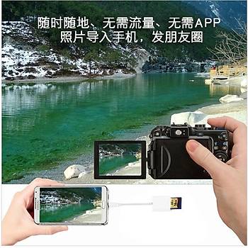 Mikro USB SD Kart Okuyucu OTG Android Telefon PC Dijital Kamera Veri Kablosu