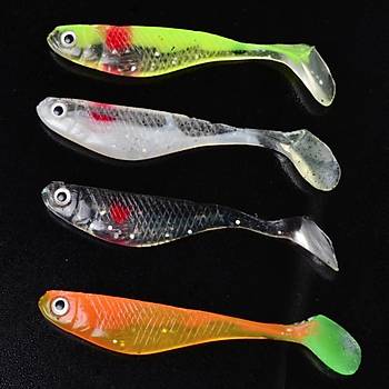 PROFISHER 4 l Simli Silikon T Kuyruk Yem 9,1cm 4,44gr