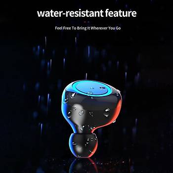 Bluetooth 5.0 Stero �ift Kulakl�k Mikrofonlu Manyetik �arj Kutulu