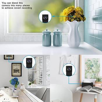 1080P Full HD Ultra Mini IP Kamera WIFI P2P Flex Video Ses Kayıt Hareket Algılama  
