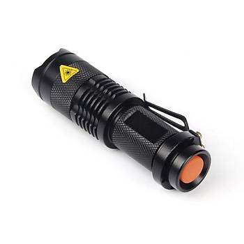 1200 Lumen 7W SK68 Ultraviole Ik 395 NM Zoom Ayarl 3 mod