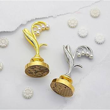 Mum M�h�r Damga Kolu Premium Metal �an Orkidesi Gold