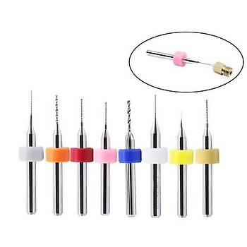 Mikro Karb�r PCB Matkap Ucu Metal CNC Sondaj 10lu Set 0.2-1.2mm 