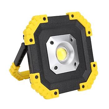 20W LED COB Acil Durum Spot Lambası 4500lm Işık 3 Mod Portatif