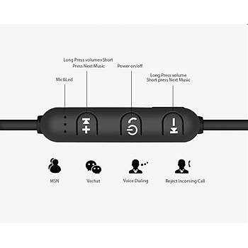 Bluetooth CSR V4.1 Mikrofonlu Kablosuz Stereo HiFi Spor Bass Kulaklk 