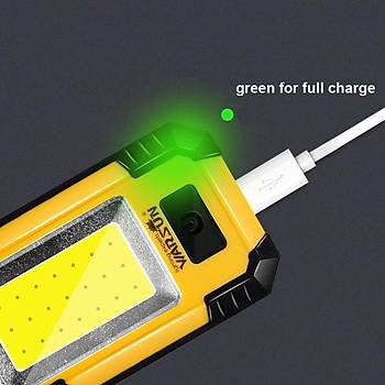 Outdoor 30W Mini Şarjlı 21 LED 3 Mod Projektör Power Bank 