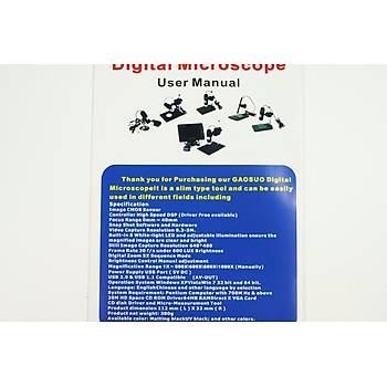USB Dijital Mikroskop 1000X Bytme Endoskop Kamera Standl