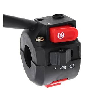 ATV Motosiklet Sinyal Sis Lambası Kontrol Anahtarı 22MM Gidon 110CC 