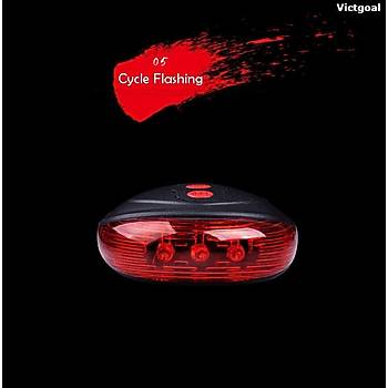 Bisiklet Lazer Gece Uyar� Arka Led lambas� H �eklinde Lazerli