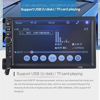 Multimedia MP5 Deck Teyp Dokunmatik Ekran HD 7? Araç Radyo BT USB Dikiz Kamera 