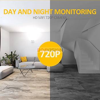 IP Kamera Wifi Gece Gr ki Ynl Ses Kayt Kablosuz Gvenlik Wi-Fi Bebek Monitr